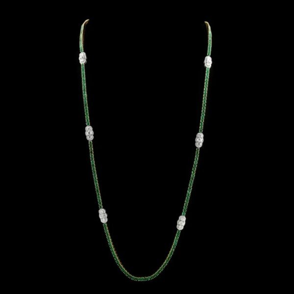Emerald Studded Necklace