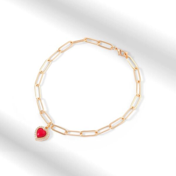 Heart-Shaped Coral Pendant