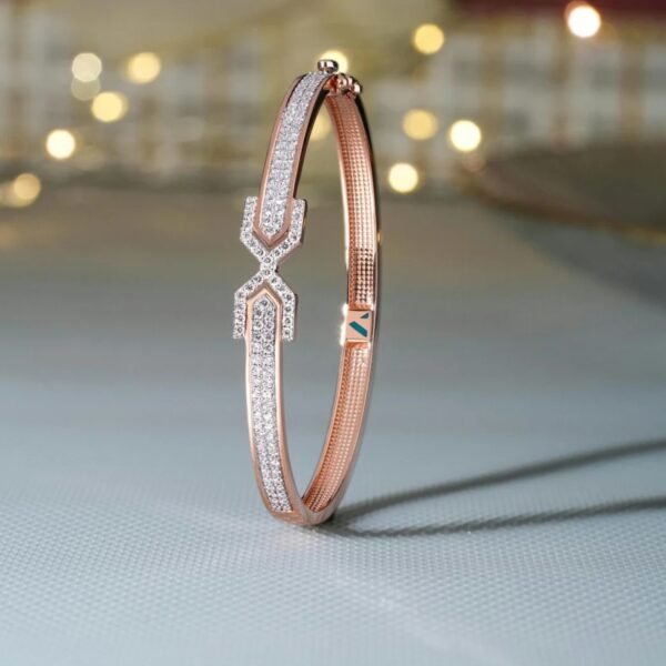 Rose Gold Diamond Bangle