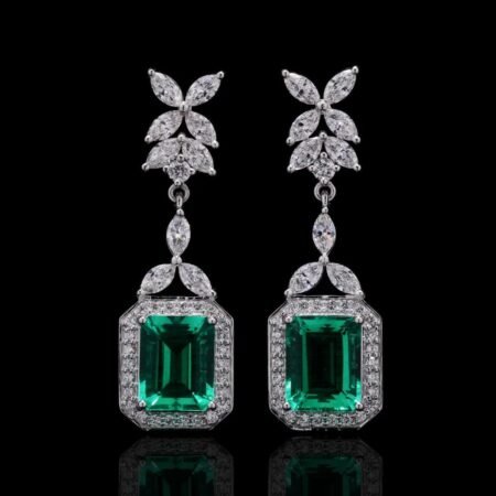 Fancy Diamonds and Colombian Emerald Danglings