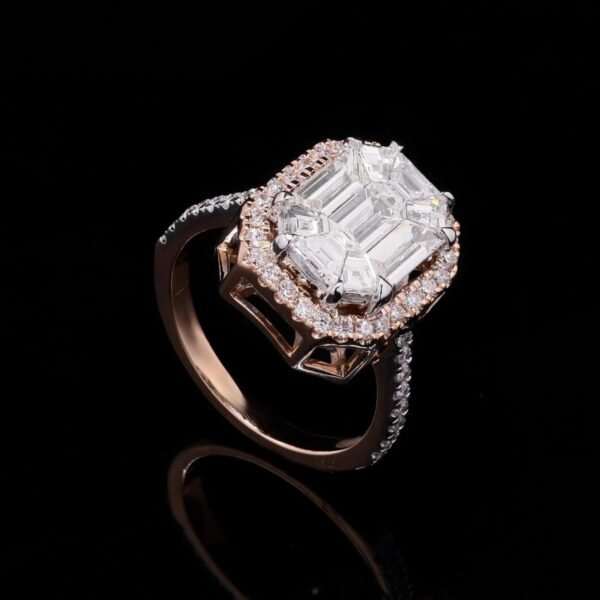 VVS Quality Emerald Pie Cut Ring