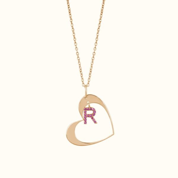 Heart Pendant with Initials