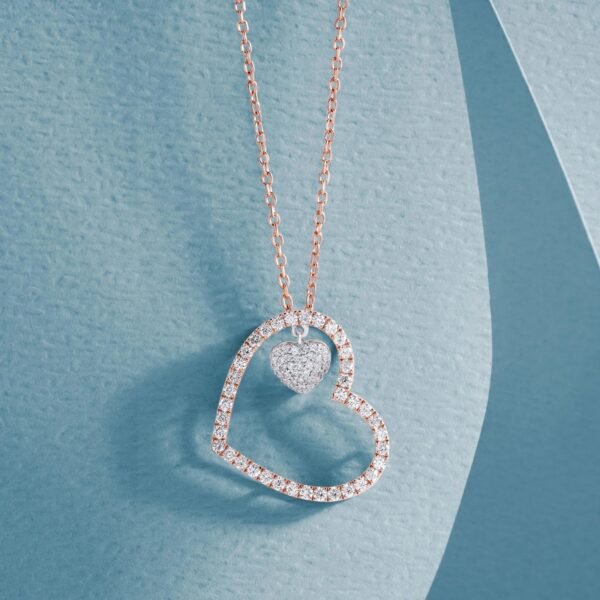 Heart Pendant in Rose Gold