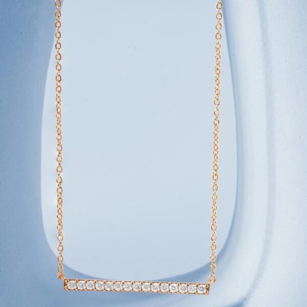Diamond Studded Line Pendant