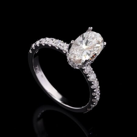 Oval Solitaire Diamond Ring