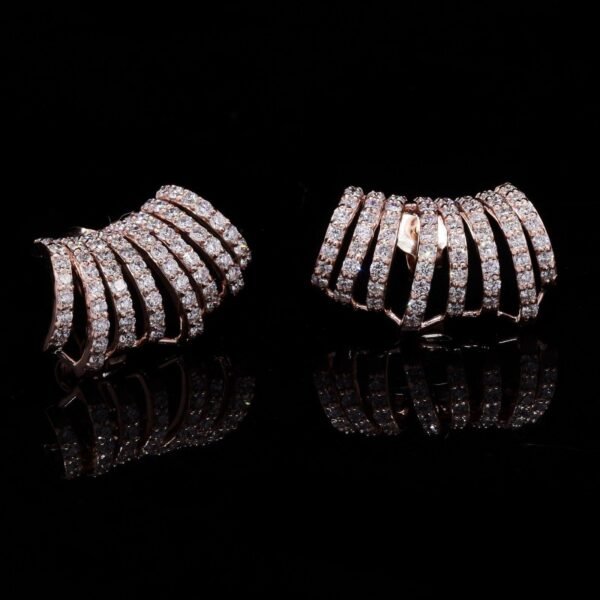 Rose Gold Spiral Earring