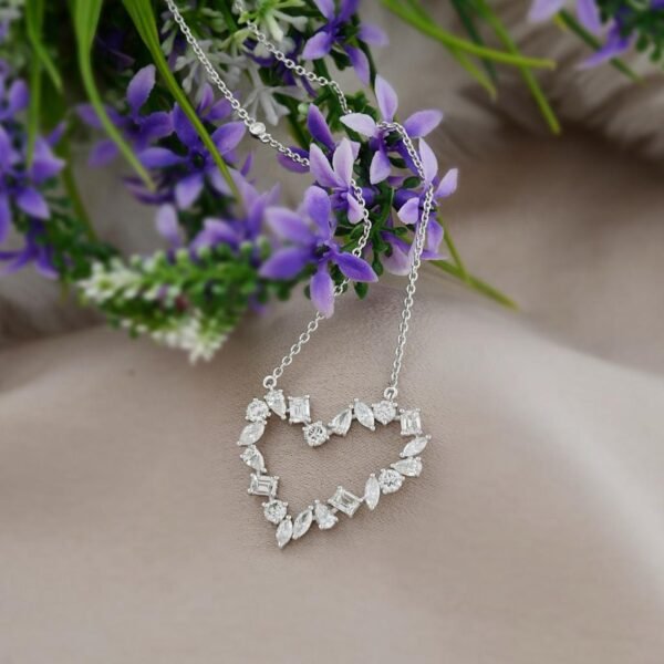 Heart-Shaped Diamond Pendant